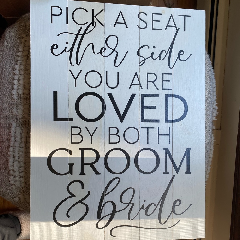 Wedding Sign like new